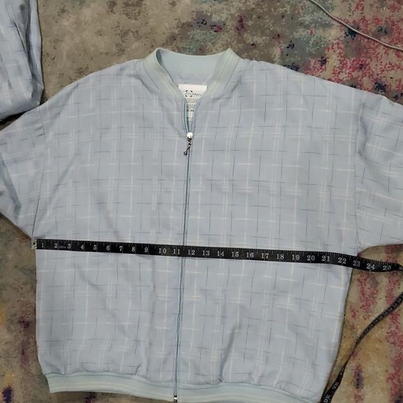 2 Piece Vintage Golf Outfit - Blue & Cream Jacket & Shorts - Picture 13 of 16